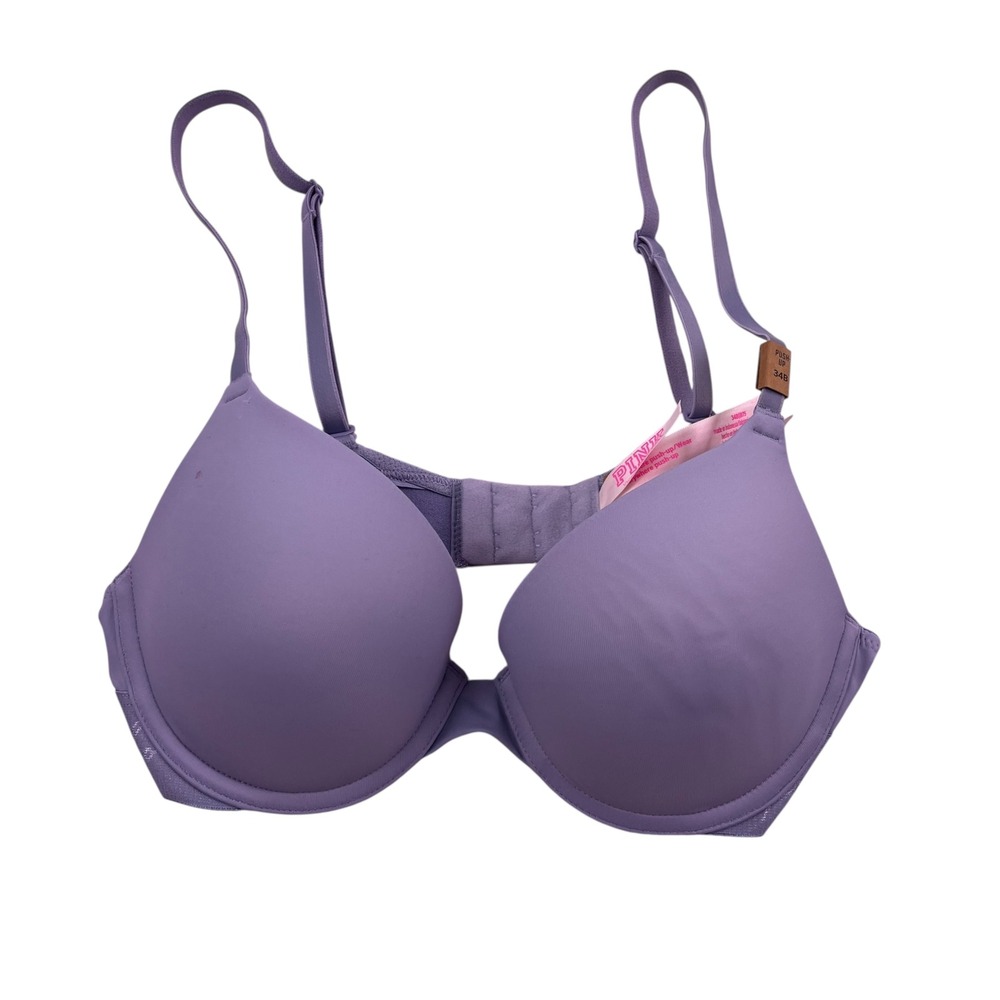 Victoria's Secret PINK Wear Everywhere Push-Up Bra 34B blue 34B|B75 New